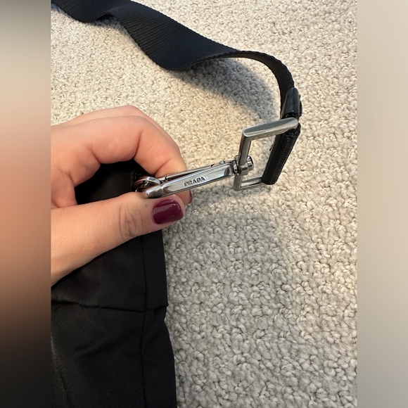 PRADA Tessuto Nylon w Calfskin Handles 2 Way Tote Bag - Picture 12 of 15